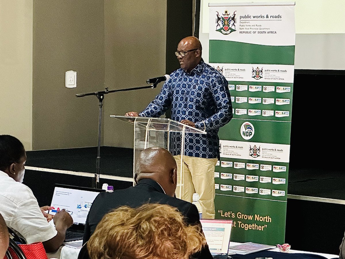 GambuGambu's tweet photo. The MEC @GaoageM addresses Day One (1) of the @nwpublicworks Strategic Planning Session. https://t.co/GmHXaIKJKH