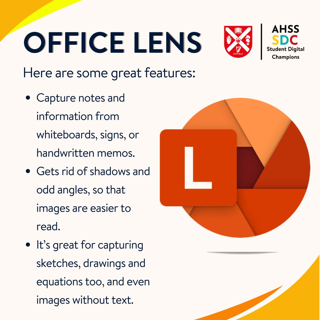 Our Digital Tool of the Week this week is Office Lens! Office Lens allows to captures notes easily, and makes images easier to read.

<a href="/qub_ael/">QUB AEL</a> <a href="/qubschooloflaw/">QUB School of Law</a> <a href="/QUBSSESW/">SSESW at Queen's</a> <a href="/HAPPatQUB/">HAPP at Queen's</a>
