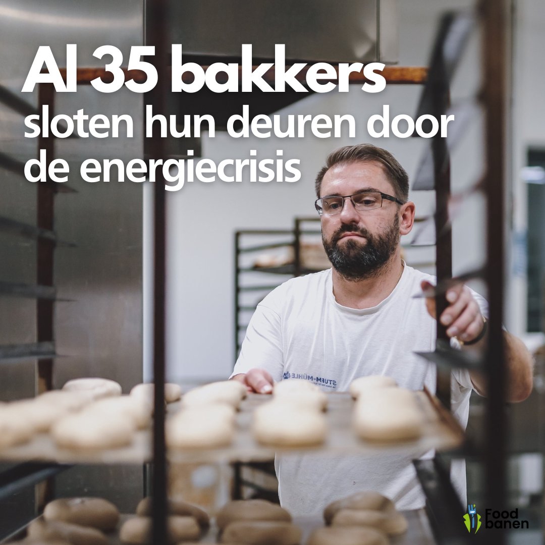 Al minimaal 35 bakkers met zo’n 70 vestigingen moesten hun zaak sluiten ten gevolge van de energiecrisis. De energieprijzen voor bakkers liggen vaak drie tot tien keer zo hoog liggen als voor de crisis.

Bekijk deze vacature: ow.ly/vzMn50MtzGY