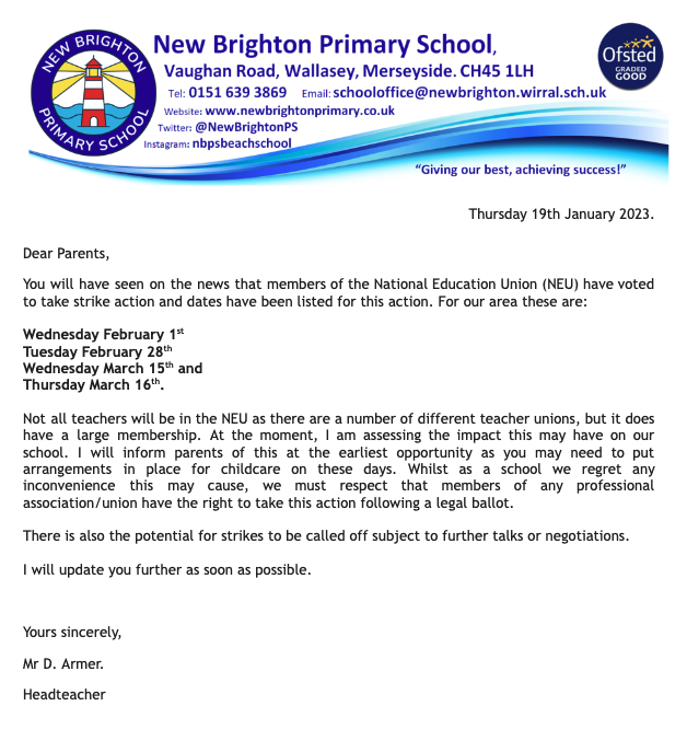 NewBrightonPS's tweet photo. 🚨 Important notice for parents 🚨 https://t.co/Z4WF4FlGZK