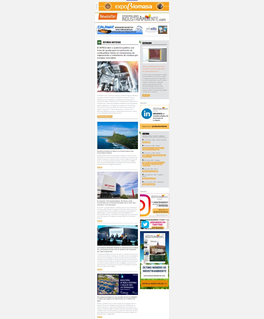 No te pierdas la #Newsletter de #IndustriAmbiente con noticias de @iberdrola, @Cepsa, @FundacionECOLUM, @BWRE_Global, @sedigas e información sobre la #jornadatécnica de @tecnoaqua  en @Smagua sobre las #biofactorías 

linkedin.com/pulse/newslett…