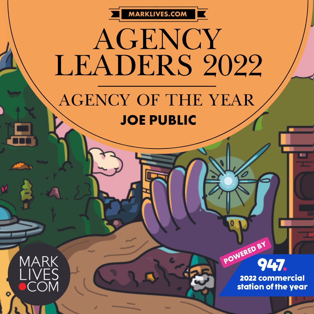 MarkLives's tweet image. Our Agency of the Year for 2022 is @joepublicadv! @mpume_ngobese @XolisaDyeshana @pepemarais
