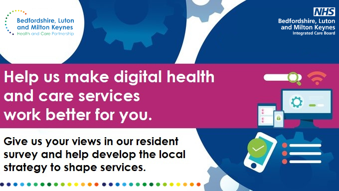 BLMKHealthCare's tweet photo. Have you used digital health and care services? We would like to have your views on what could be changed to improve services. Click here to take our survey here. #BLMKDigital Closing date 12 February 2023. https://t.co/L3eFF0kBEw https://t.co/WNPNfg0Yjn