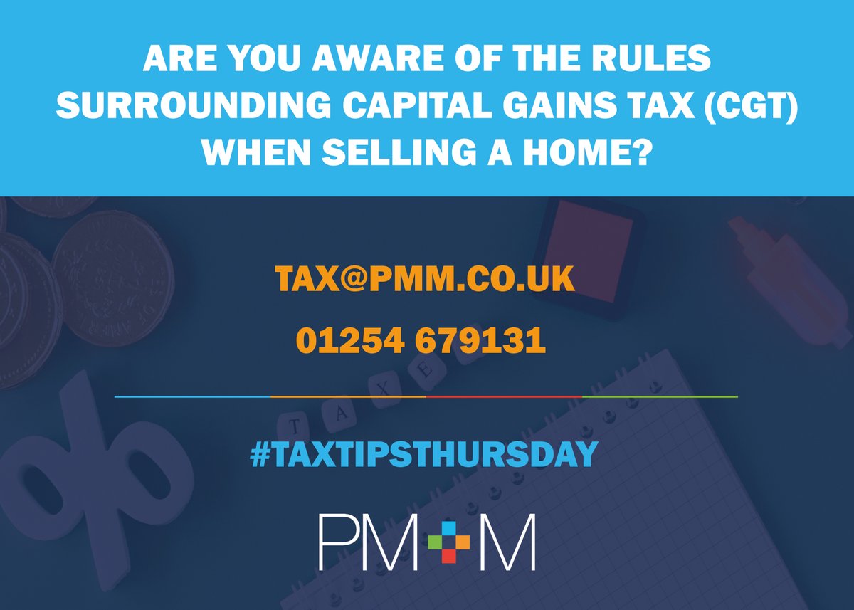 pmm_acc's tweet photo. Are you aware of the rules surrounding Capital Gains Tax (CGT) when selling a home? 

If you sell or give away a UK residential property, you must report and pay any CGT due to HMRC within 60 calendar days of the completion date.

#TaxTipsThursday https://t.co/HfFE6JWP8J