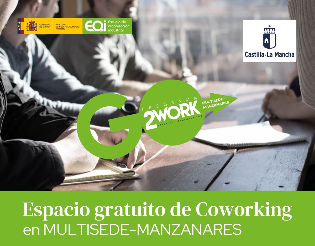 ViveManzanares's tweet image. 🟩En #Manzanares ya puedes inscribirte al programa #Go2Work de @eoi  en su 5ªEdición👌 
➡️Si tienes una idea de negocio, no lo dudes, inscríbete aquí: bit.ly/3GQbOiY
-Centro Multisede Manzanares-
#FSE @manzanares_es  @gobjccm 
#coworkingmanzanares