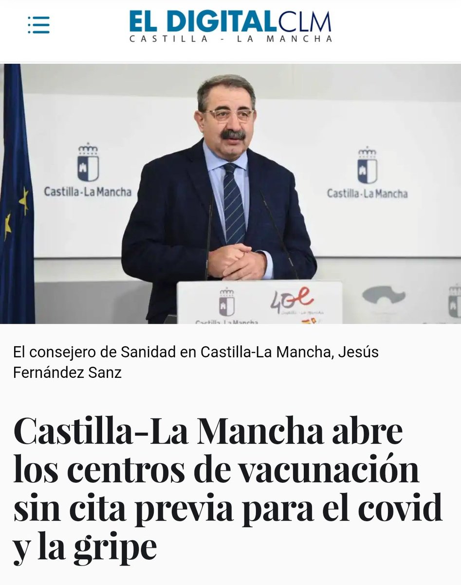 La prevención de enfermedades con las vacunas es importante para toda la población, sin importar la edad a la que hay que administrar dichas vacunas.

#Vacunación #Covid #SanidadCLM

elespanol.com/eldigitalcasti…