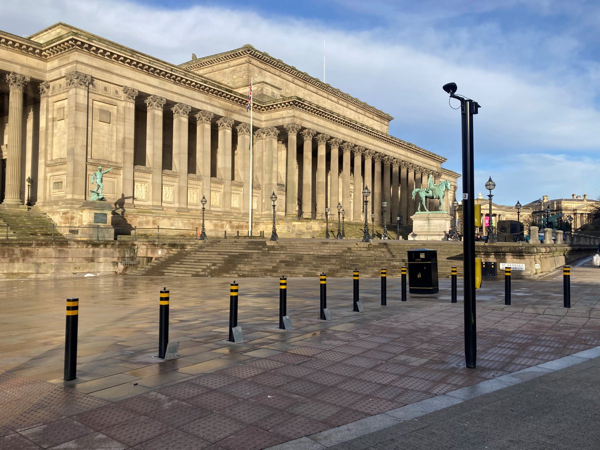 You wouldn’t believe that this lovely image of <a href="/SGHLpool/">St George's Hall</a> was taken earlier this week! Our newly installed, impact tested manually retractable bollards are looking glorious and are helping to keep this beautiful landmark #secure.  
 
#perimeterprotection #perimetersecurity