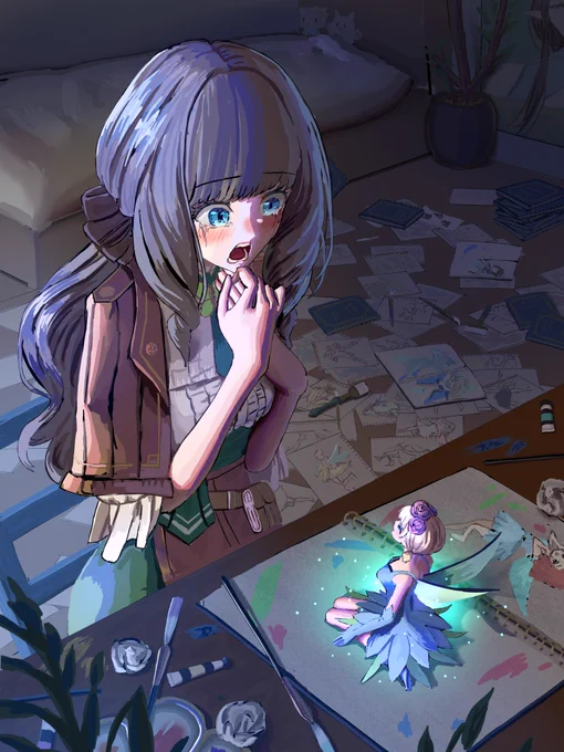 幻画師の才能が目覚めたアトリ#パズドライラスト 