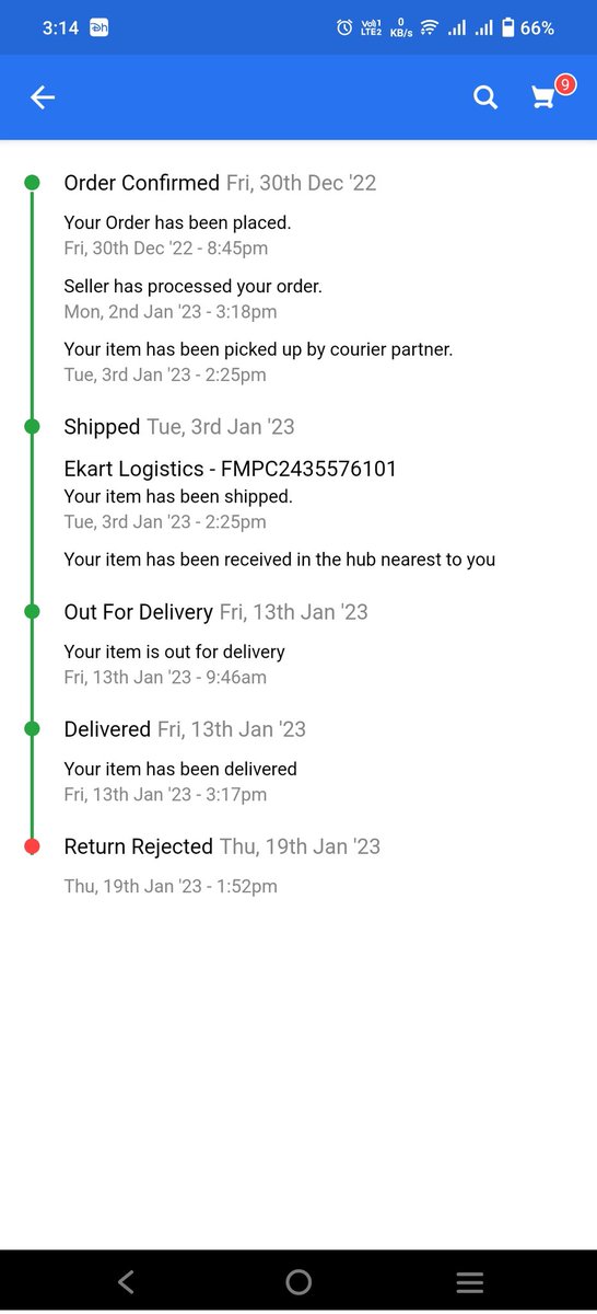 2000avinash's tweet photo. @Flipkart @_sachinbansal @flipkartsupport 
I want to return my product, before it was showing the product is returnable but now its showing return rejected
What type of service is this ?? https://t.co/tcStWweXdw