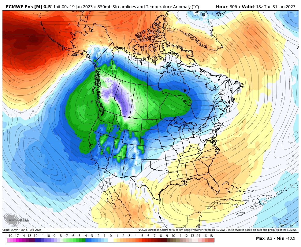 vlad_rad's tweet image. Looks like a #winter will likely make a come-back out #west heading end of Jan.  
#BCStorm #BCCold #PNW #PNA #Weather