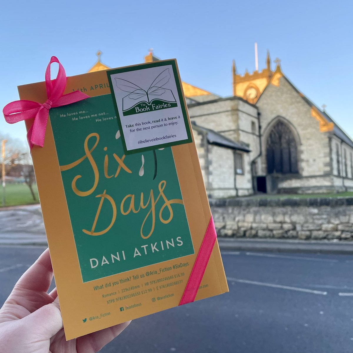 Bookfairies_NE's tweet image. The Book Fairies are excited to share a new read from Dani Atkins - who will be lucky enough to find a copy of Six Days at St John’s church, Seaham today? 

#ibelieveinbookfairies #SixDays #HeadOfZeus #Romance #RespectRomFic #DaniAtkins #TBFSixDays #HeadofZeusBookFairies