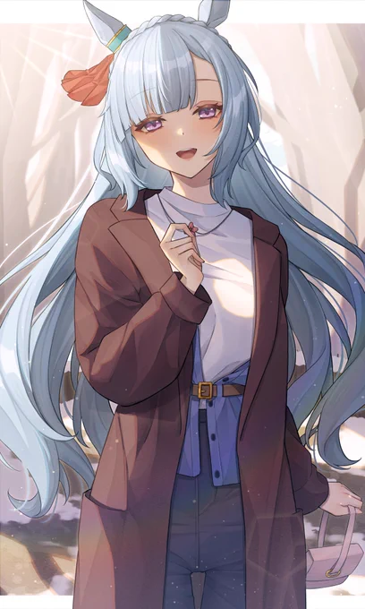 冬ウマ娘シリーズ6「チヨノオーさんとお揃い、嬉しいです。」#ウマ娘 #メジロアルダン 
