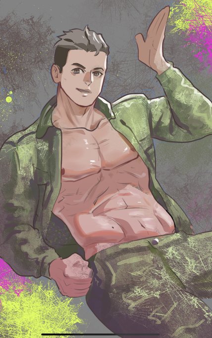 「abs muscular male」 illustration images(Latest)