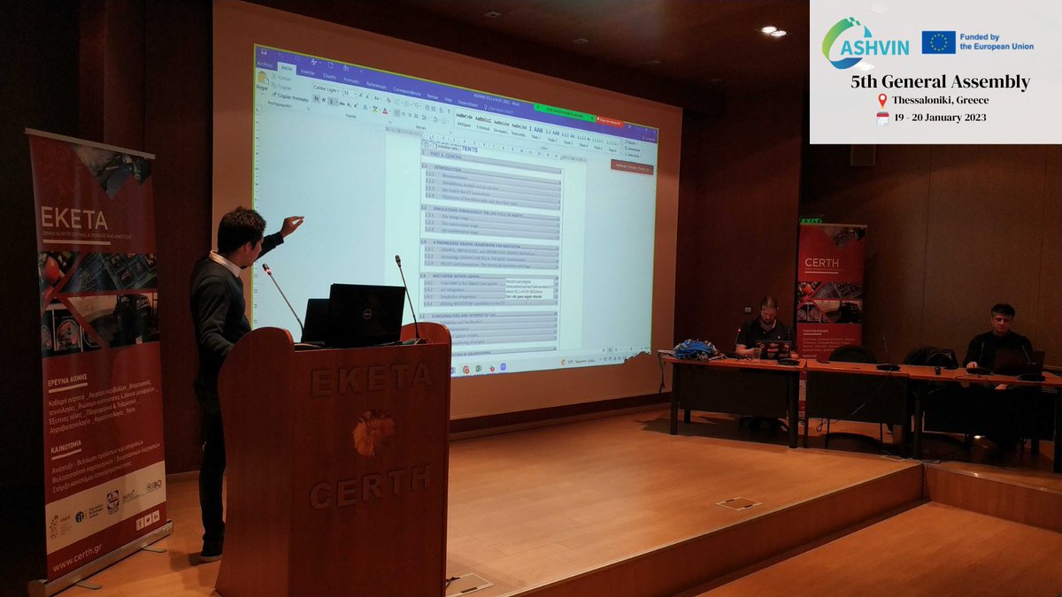 AshvinH2020's tweet image. From @la_UPC partner, #RolandoChacon introduces #ASHVINdeliverable : Digital-Twin enabled multi-physics.

🗣"The primary idea behind #MatchFEM is to enable the co-existence between 3D geometries, simulations and measurements within the same information construct."

@CERTHellas