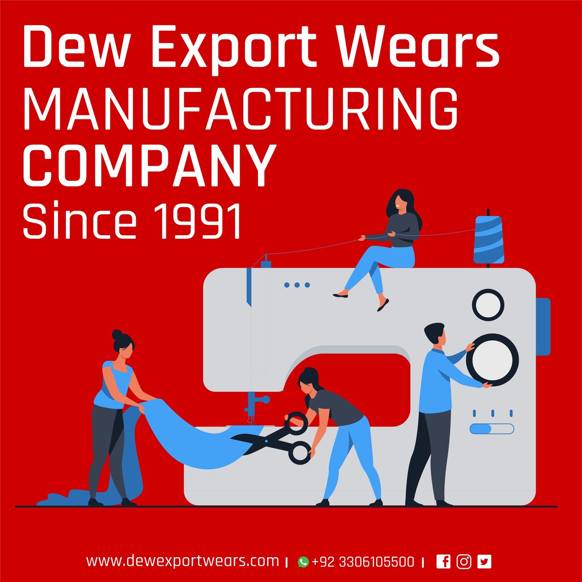 DewExportwears's tweet photo. Dew Export Wears Manufacturing Company Since 1991
https://t.co/pgvjjMzLmJ

#dewexportwears #stitching #clothingbrand #USA #1991 #Customize #fullycustomeclothing #Manufacturing #best #germany #australia #clothe #clothestore #clothingapparel #apparel https://t.co/UBppnH2NsK