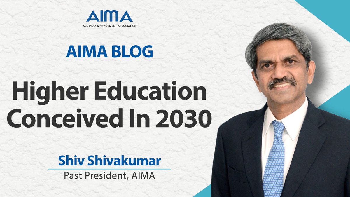 aimaindia's tweet photo. Institutions need to have an awareness of industry requirements and prepare their students accordingly, says @ShivShivakumar.
Read the Blog to know more- https://t.co/ONdlwr57BR
#AIMABlog #ShivShivakumar #HigherEducation https://t.co/75LLSBJ6Ix