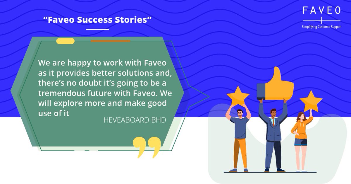 faveohelpdesk's tweet photo. See what one of our clients, HEVEABOARD BHD, has to say about their experience with us.
Read the case study: https://t.co/Y7kI532RmP
#FaveoHelpdesk #FaveoServicedesk #cx #customerservice #support
#helpdesk #Faveo #CustomerExperience #Customer #CaseStudy https://t.co/RZaaM2ZU23