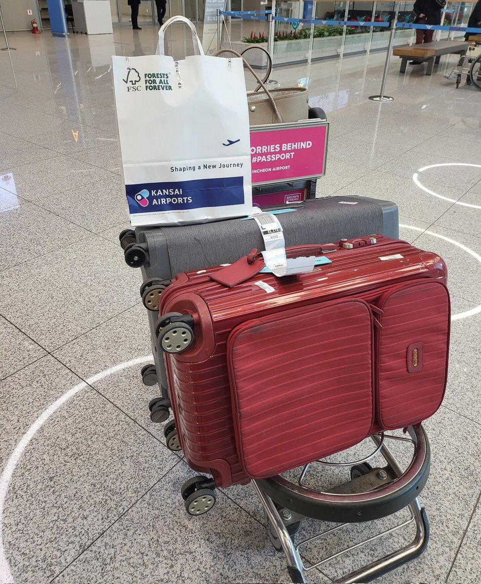 설前にAir ✈️が取れてしまい韓国に戻ってきてしまった…

毎回、１人で23キロ×2の荷物にはならないだろぅ！
と予測するものの…毎回どちらも23キロ超えの持ち帰りで
震える((😖))

そして今週末は嬉しい楽しい설날ですね！🫥