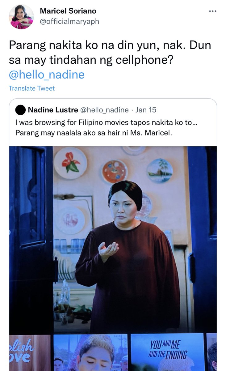 😅🤍 #nadinelustre #maricelsoriano