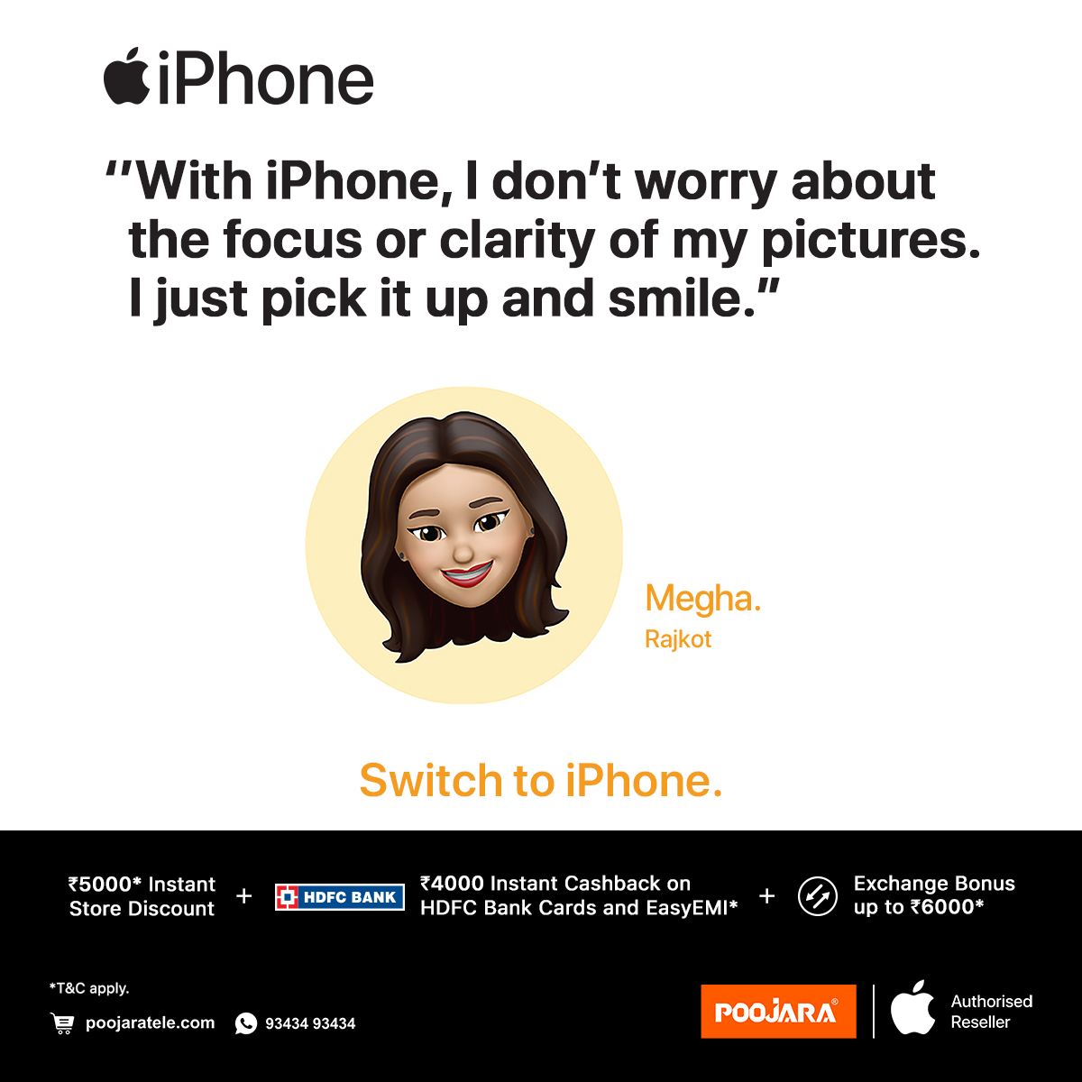 PoojaraTelecom's tweet photo. #SwitchToiPhone & feel the difference!๐คฉ
โ
โน๐ฑ๐ฌ๐ฌ๐ฌ ๐๐ป๐๐๐ฎ๐ป๐ ๐ฆ๐๐ผ๐ฟ๐ฒ ๐๐ถ๐๐ฐ๐ผ๐๐ป๐ ,โน๐ฐ๐ฌ๐ฌ๐ฌ ๐๐ป๐๐๐ฎ๐ป๐ ๐๐ฎ๐๐ต๐ฏ๐ฎ๐ฐ๐ธ ๐ผ๐ป ๐๐๐๐ ๐๐ฎ๐ฟ๐ฑ & ๐๐ฎ๐๐ ๐๐บ๐ถ
โ
๐๐
๐ฐ๐ต๐ฎ๐ป๐ด๐ฒ ๐๐ผ๐ป๐๐ ๐๐ฝ ๐๐ผ โน๐ฒ๐ฌ๐ฌ๐ฌ*
#Apple #iPhone14 #AppleAuthorisedReseller https://t.co/lFnNtCTtaF