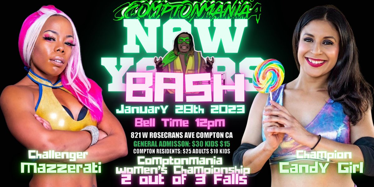#coffinmatch #casketmatch #newyearsbash #comptonmanianewyearsbash #rookieoftheyear #comptonmaniarookieoftheyear ComptonMania & @dnkybongstv presents New Year’s bash get your tickets on comptonmania.com #comptonmania #newyearsbash #2023 #blindfoldmatch #michealjordanyear