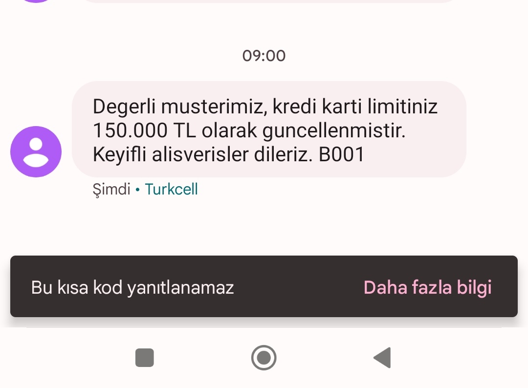 Sevgili <a href="/ziraatbankasi/">Ziraat Bankası</a> benim hergangi bir işim mesleğim yok 
Sigortam yok 
Üstüme 1 daire araba hiç hir şey yok 😀
İşsizim tamamen resmiyete gelirim 0 
Bana neden kredi kartı 150 bin TL limit verdiniz herekse mi veriyorsunuz yoksa bankadaki yüklü miktardaki para yüzünden mi