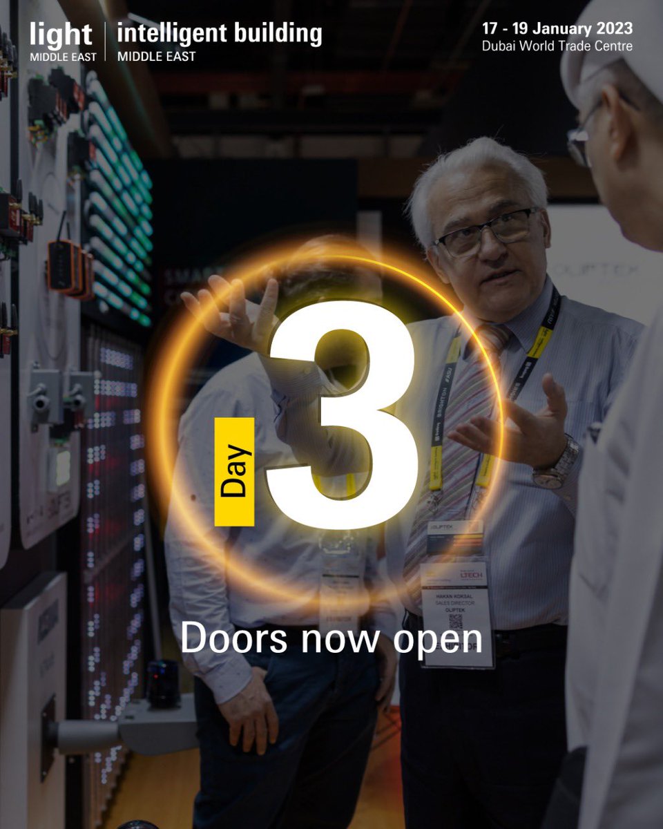 lightbuildingme's tweet image. It may be the LAST DAY, but there’s still so many products to explore, educational sessions to catch and so much business to MAKE.
Our doors are now open 👏🏻

🔗Register now : bit.ly/3s3wr4a

#lightbuildingme #lightME #lightingindustry #lightingdesign
