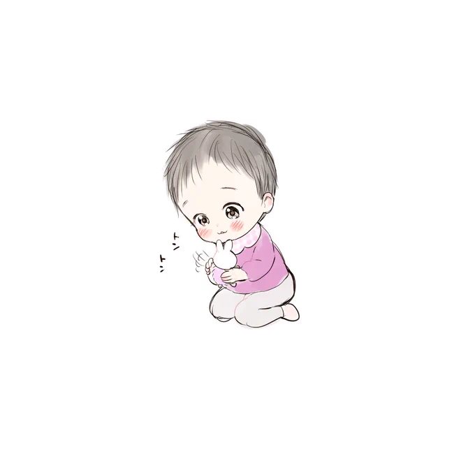 娘がぬいぐるみをトントンで寝かしつけようとしてた 