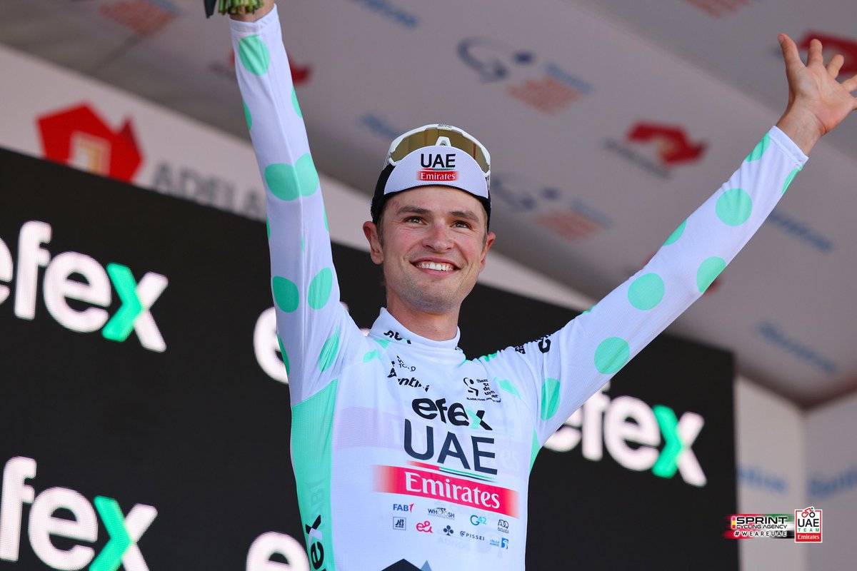 Your new leader of the Mountains Classification at #TourDownUnder🇦🇺.

🙌🏻 <a href="/JayVine3/">Jay_Vine</a> 

#UAETeamEmirates #WeAreUAE