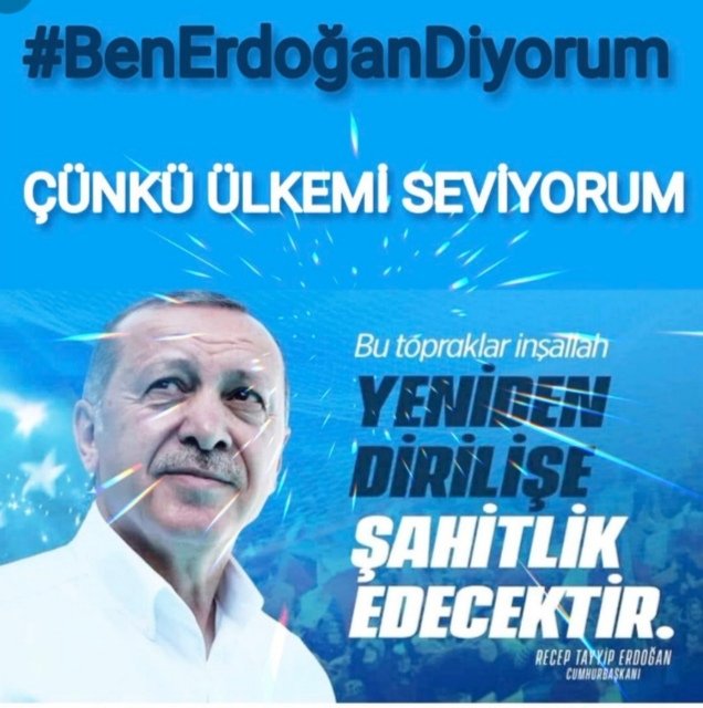 @0Cmhr 14 MAYIS ta
BEN ERDOĞAN DİYORUM
#ÇünküÜlkemiSeviyorum