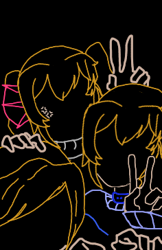 Fishy_Light's tweet photo. old drawing guess the people in it https://t.co/AzbXi6W9HJ