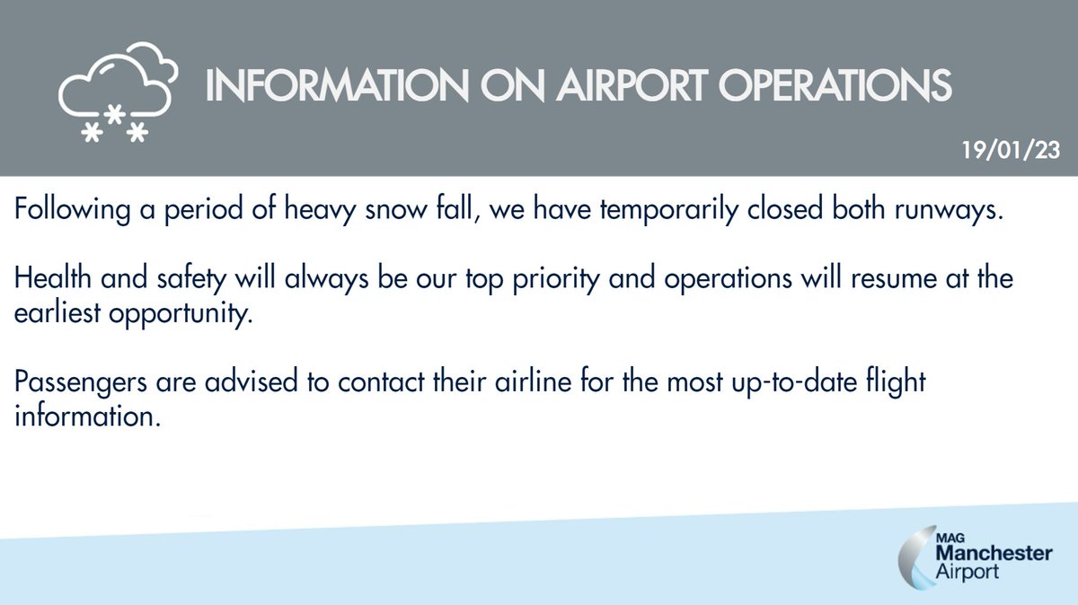 Manchester Airport tweet media