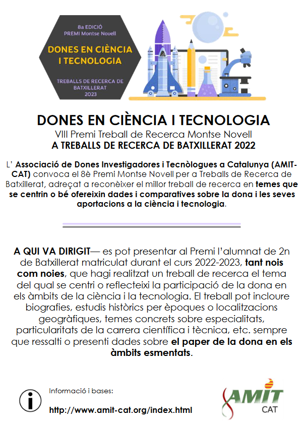 annasantam's tweet photo. Per estudiants que estiguin fent el TR sobre les aportacions de les dones en ciència i tecnologia
@amit_cat https://t.co/HGLonw2OIZ