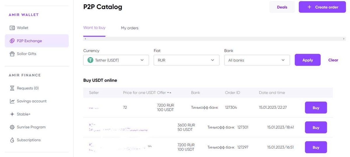⛏ We are working on translation and all integrations for Amir Wallet personal account interface at full speed.

✅ P2P platform is ready to be used by all english speaking customers

🗣 Feel free to inform your english-speaking partners!
