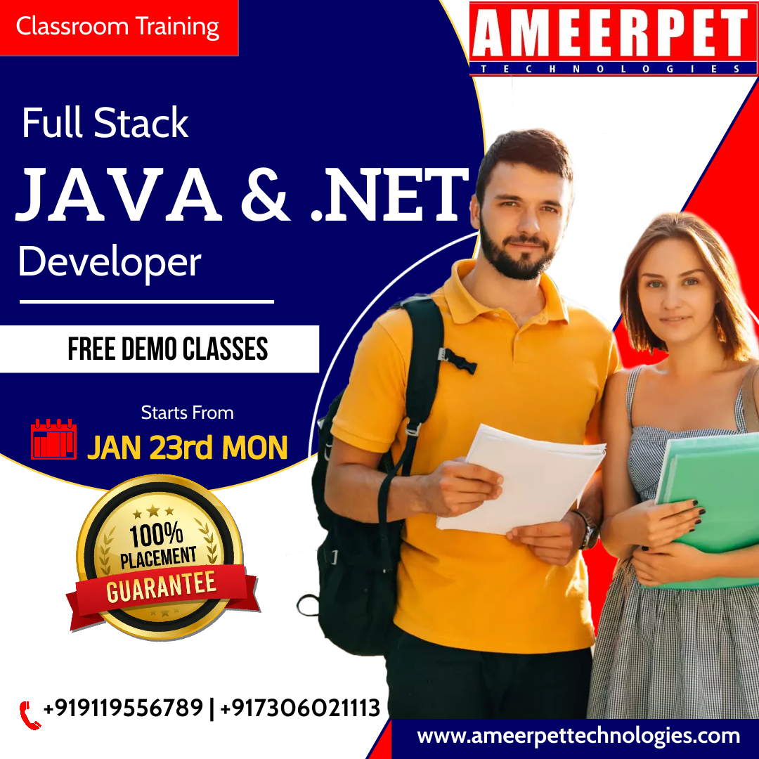AmeerpetTechno1's tweet photo. Register Now! Free Demo Classes
Full Stack JAVA & .NET Developer
Classroom Training Starts From 23rd Jan #training #IT #developer #career #Java #Fullstackjava #Fullstacknet #Fullstackui #ameerpettechnologies #java #classes #Online #layoffs #Siraj #python https://t.co/pRZ9SWs2sX