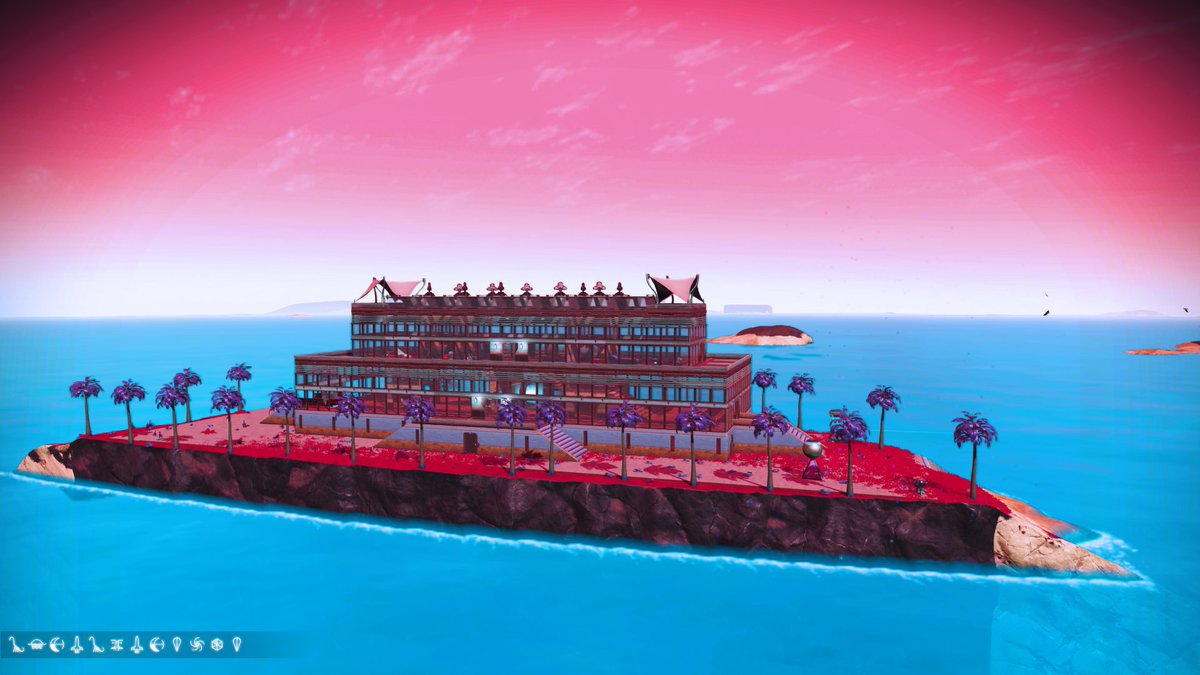 khuhkha's tweet photo. Hello friends! 'Khuhkha #10 Special Plaza Ujedinjenja' is OPEN and welcoming you to come relax and enjoy the view! #NMSBaseBuilding special 10th Plaza in the #QitanianEmpire in #NoMansSky
Still adding things but is very comfortable place to visit. #SpaceTourism🚀😎
(1/2) https://t.co/5yu0fC3LcU
