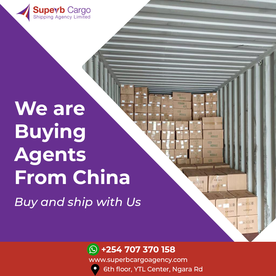 At Superb Cargo, we will help you with Items sourcing and buying from China. Also your shipment is safe with us.
Talk to us via 0707 370158
Website: superbcargoagency.com
Email: info@superbcargoagency.com
#shipfromchina #shiptoafrica#shipping