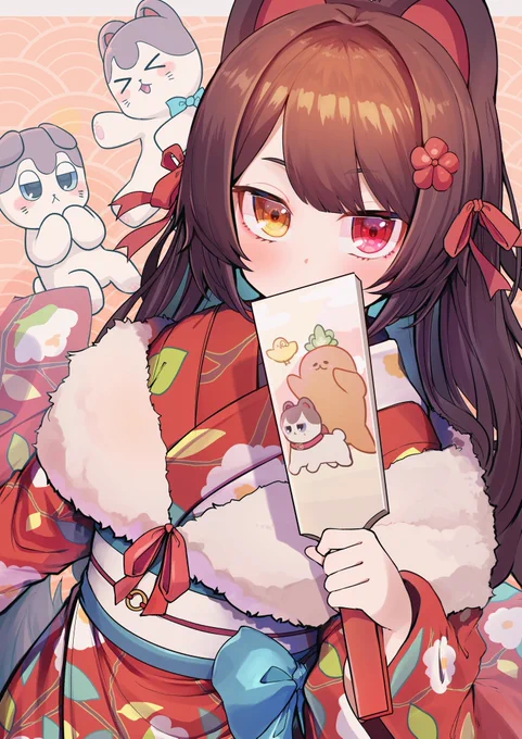 和服戌亥さん素敵#いぬいらすと 