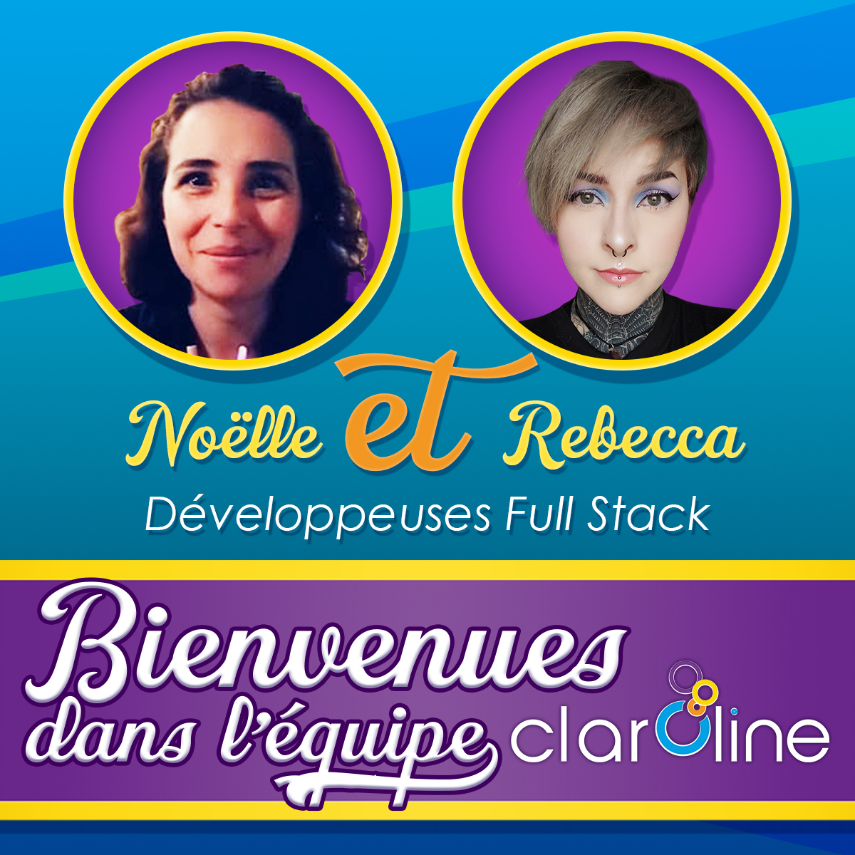 2 nouvelles recrues nous ont rejoints cette semaine. Nous souhaitons donc la bienvenue à Noelle et Rebecca, toutes les deux développeuses full stack chez Claroline Connect ! #developer #fullstack #design #frontend #backend #claroline #lms  #elearning #formation #digitalearning