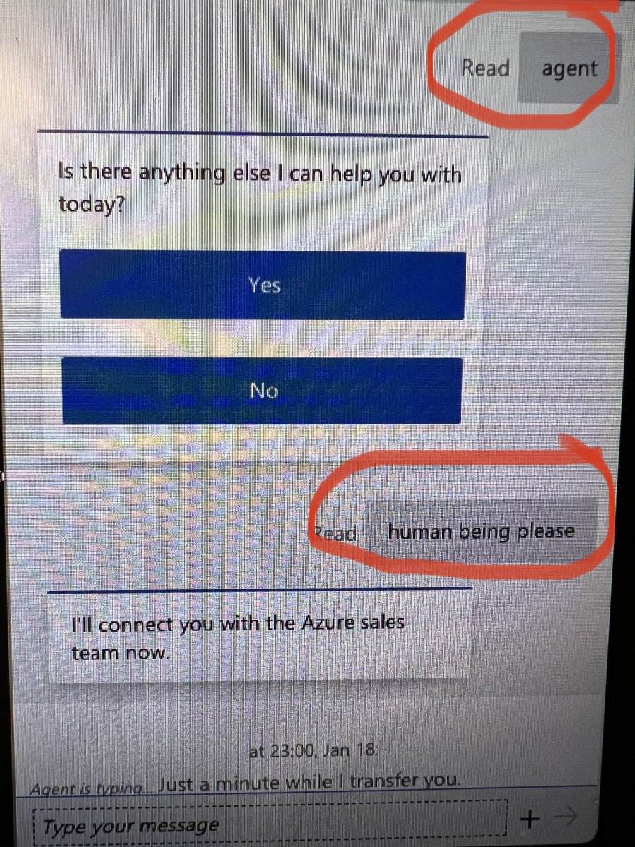 gitCookies's tweet image. When all else fails to get a real living breathing person to help with your cloud computing deployment simply use “human being” with the bots. 🤣