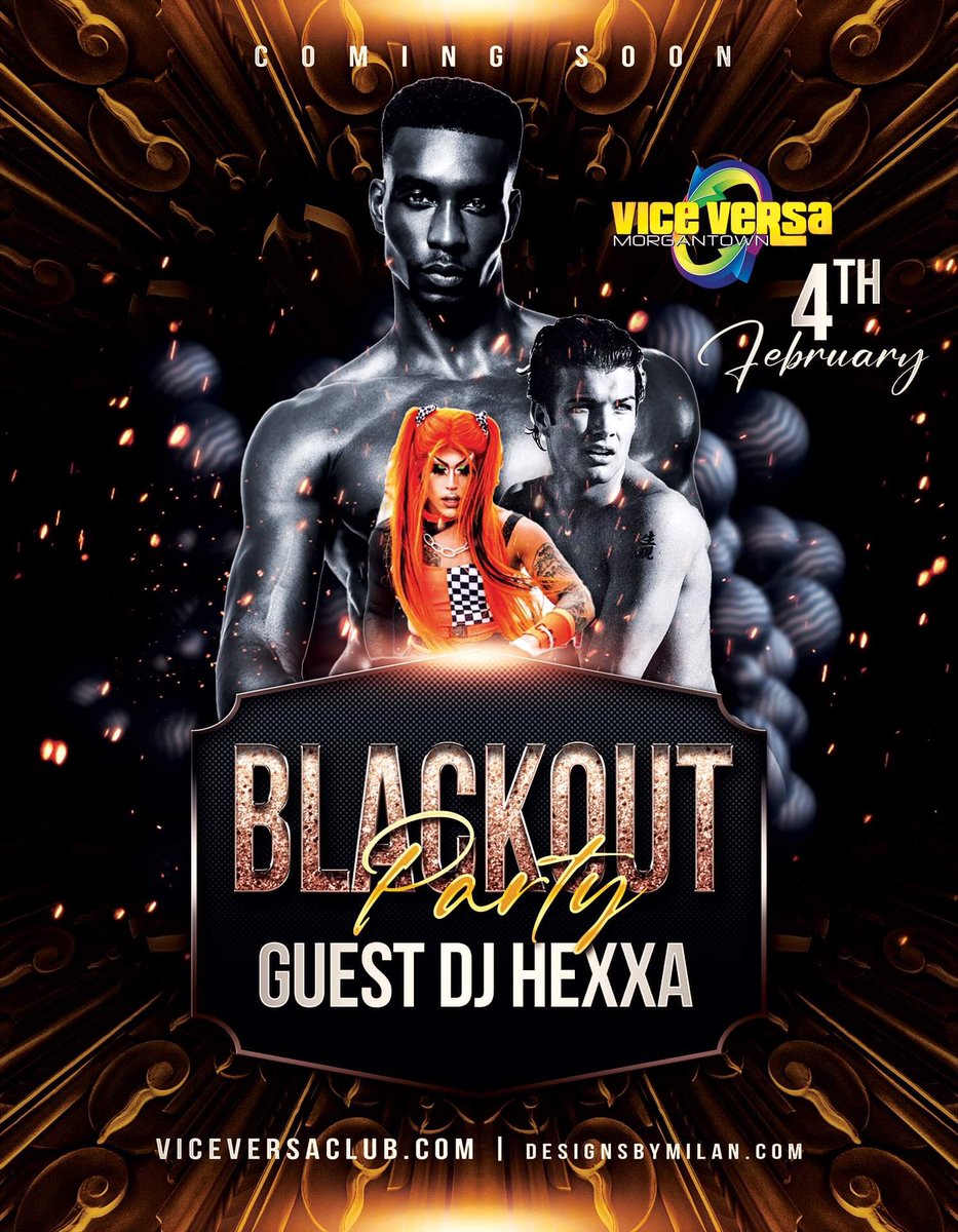 Blackout Party <a href="/ViceVersaWV/">Vice Versa</a> Feb 4th with guest DJ Hexxa.