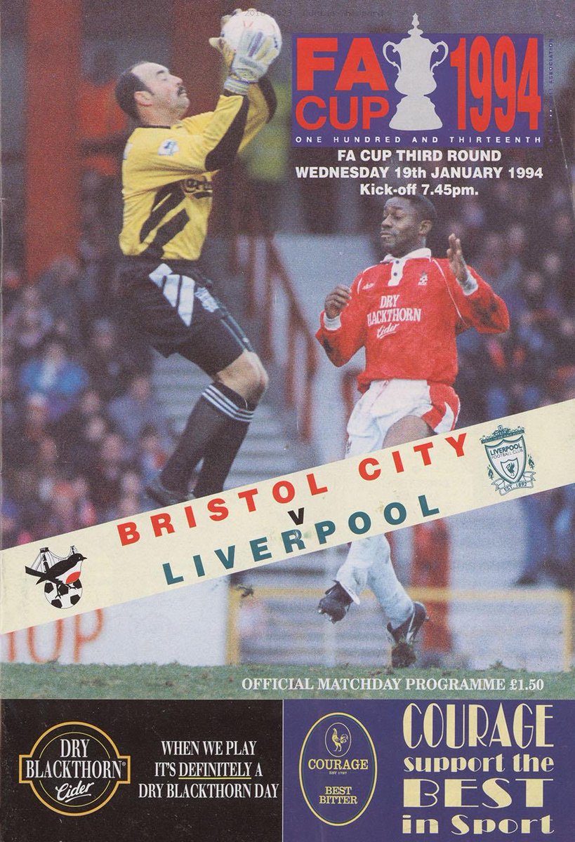 BCFC_FPA's tweet photo. 29 Years Ago Today - With the first match abandoned after 65 minutes due to floodlight failure, this was part 2. Wayne Allison equalises Rush's toe-poke and at the finish Liverpool are happy to have hung on for a replay! https://t.co/EYVcLLWuOp