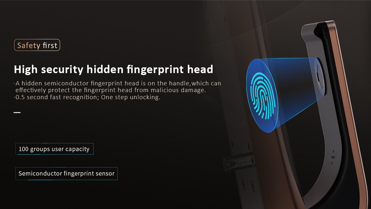 LockTenon's tweet photo. The fingerprint head on Tenon A2 is hidden inside in order to protect it from malicious damage. Only 0.5 seconds are need for one step unlocking. Get more information here: https://t.co/adRwDkC0wz
#tenonsmartlock #bluetoothlock #smartlocksupplier #smartlock #fingerprintlock https://t.co/RwsjHozpFL