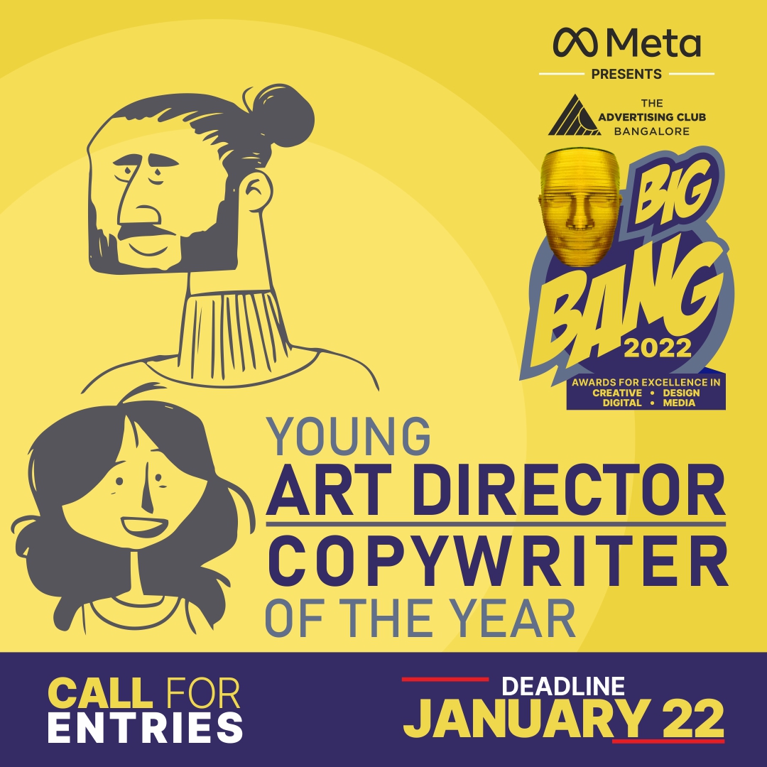 Do you want to be a Young Art Director or Copywriter of the year? Enter Now bigbangawards.com #AdvertisingClubBangalore #BigBangAwards #CreativeAwards #DesignAwards #MediaAwards #DigitalAwards