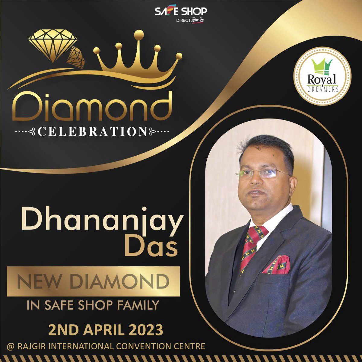 Royal_Mrprasad's tweet image. Diamond Celebration 💎
Jai ho #safeshop
Jai ho #SuccessSupportSystem 
Jai ho #RoyalDreamerTeame 
#Teammadhav 
Power of Unity
