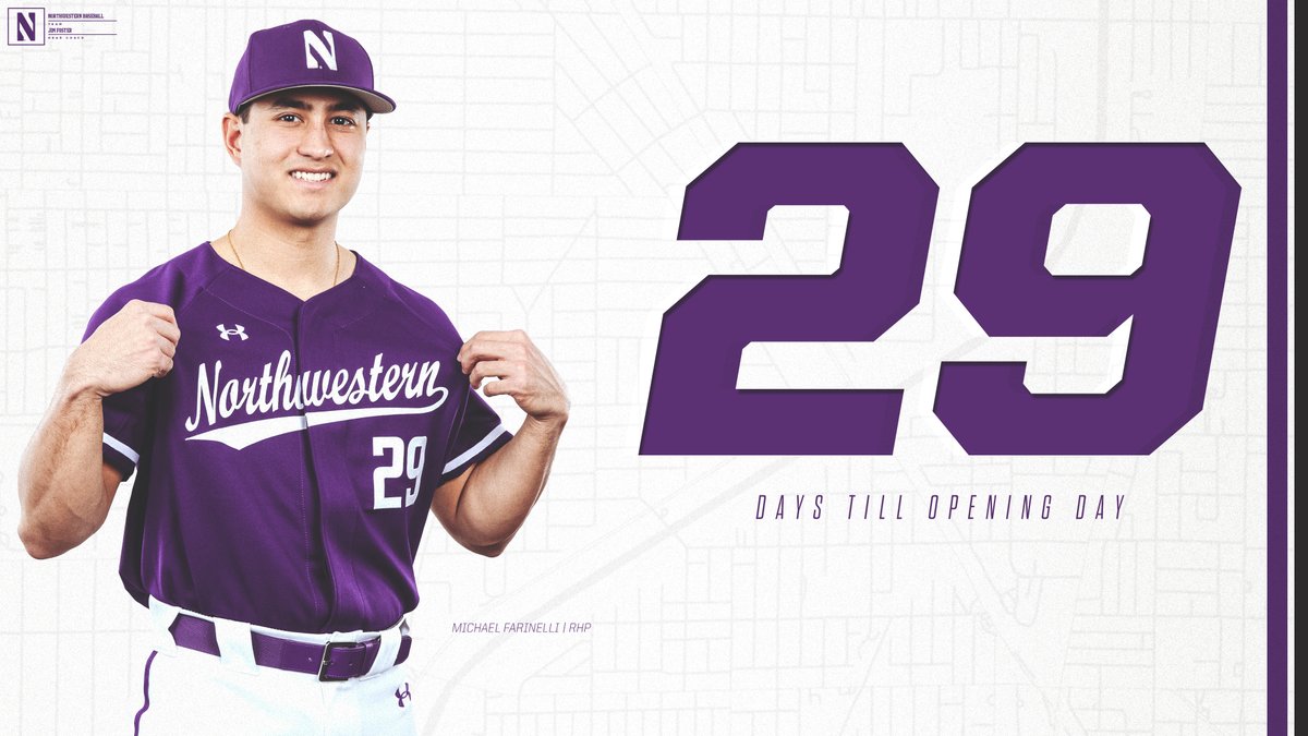Only <a href="/mfarinelli21/">Michael Farinelli</a> days away from opening day 😁

#GoCats | <a href="/JimFoster23/">Jim Foster</a> | <a href="/NU_Sports/">Northwestern Athletics</a>