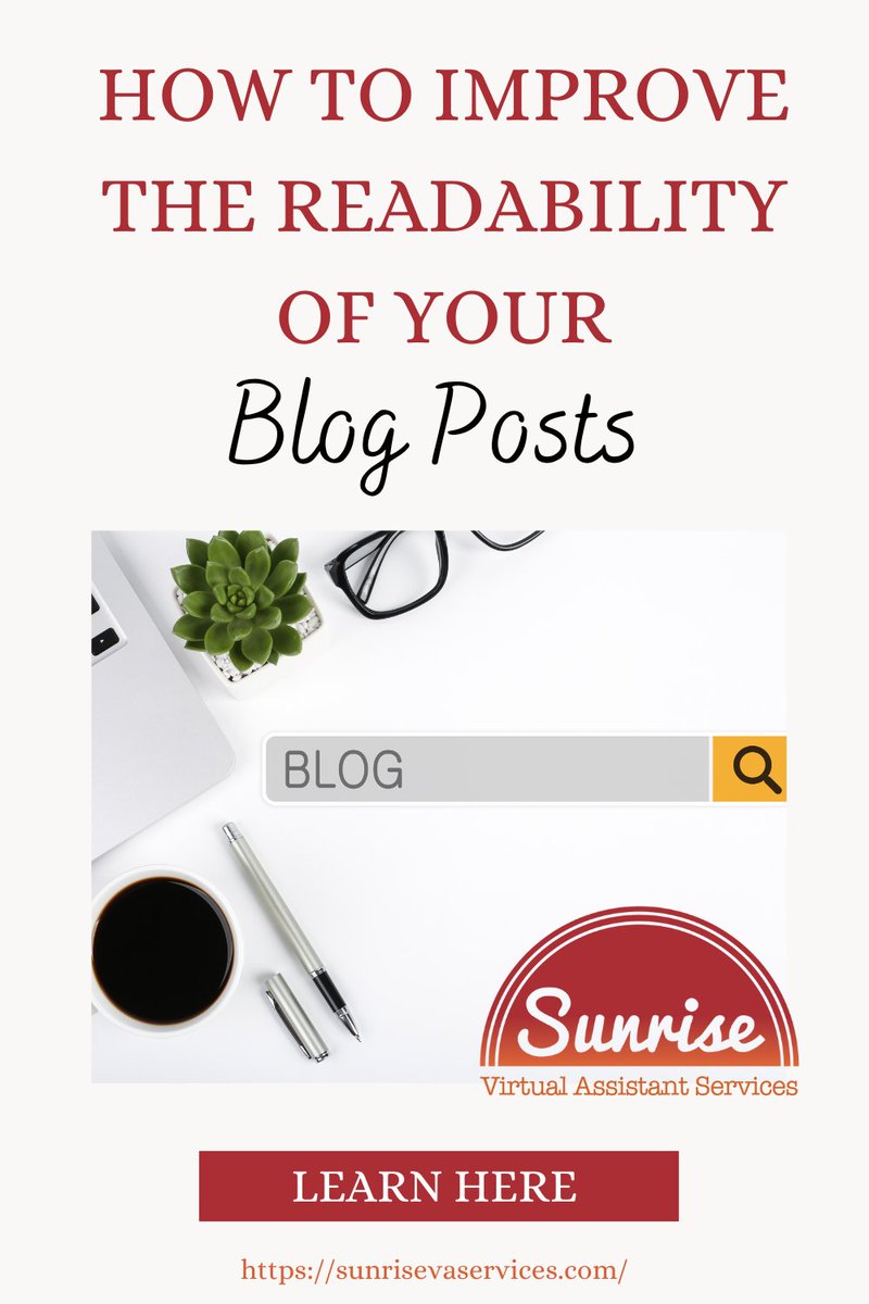 How To Improve The Readability Of A Blog Post: 5 Tips #blogging #SEO sunrisevaservices.com/improve-blog-r… RT <a href="/Jasminea5100/">Jasmine Hewitt</a>