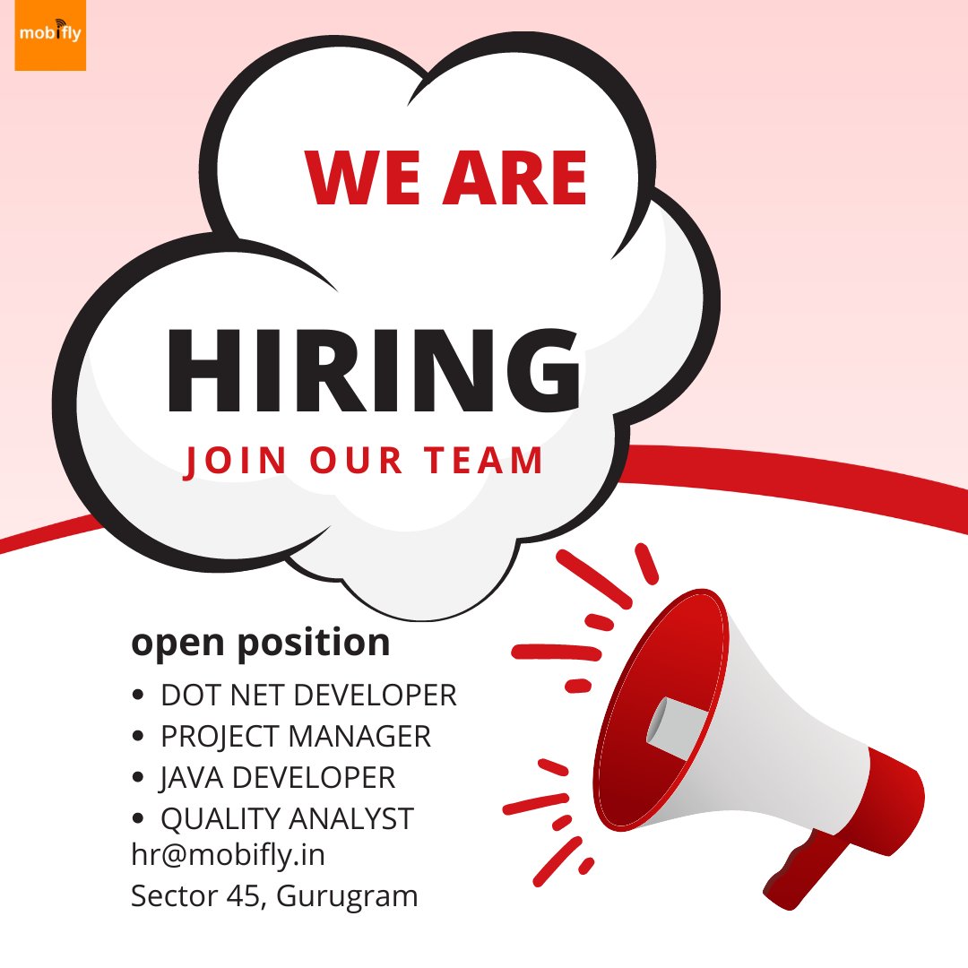 Mobifly2's tweet photo. #hiring #jobs #jobsearch #recruitment #job #nowhiring #recruiting #career #employment #careers https://t.co/ZJJnOe1FKL