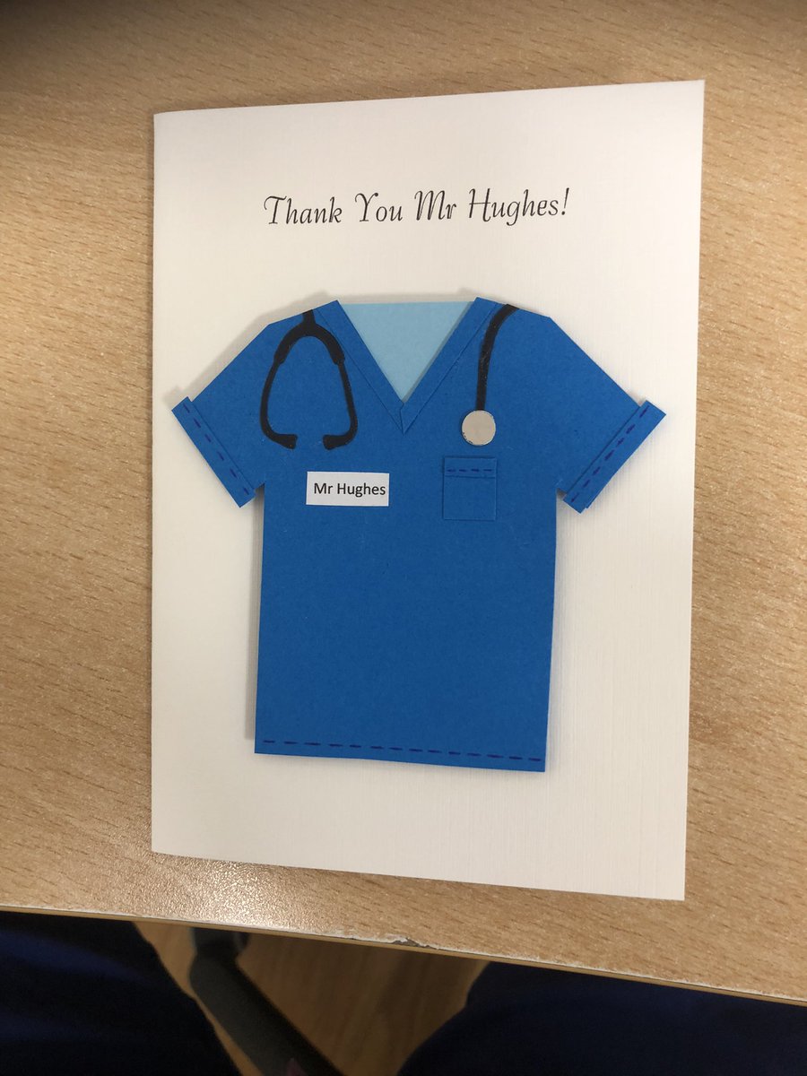 It’s always lovely to get a hand made thank you card from a patient