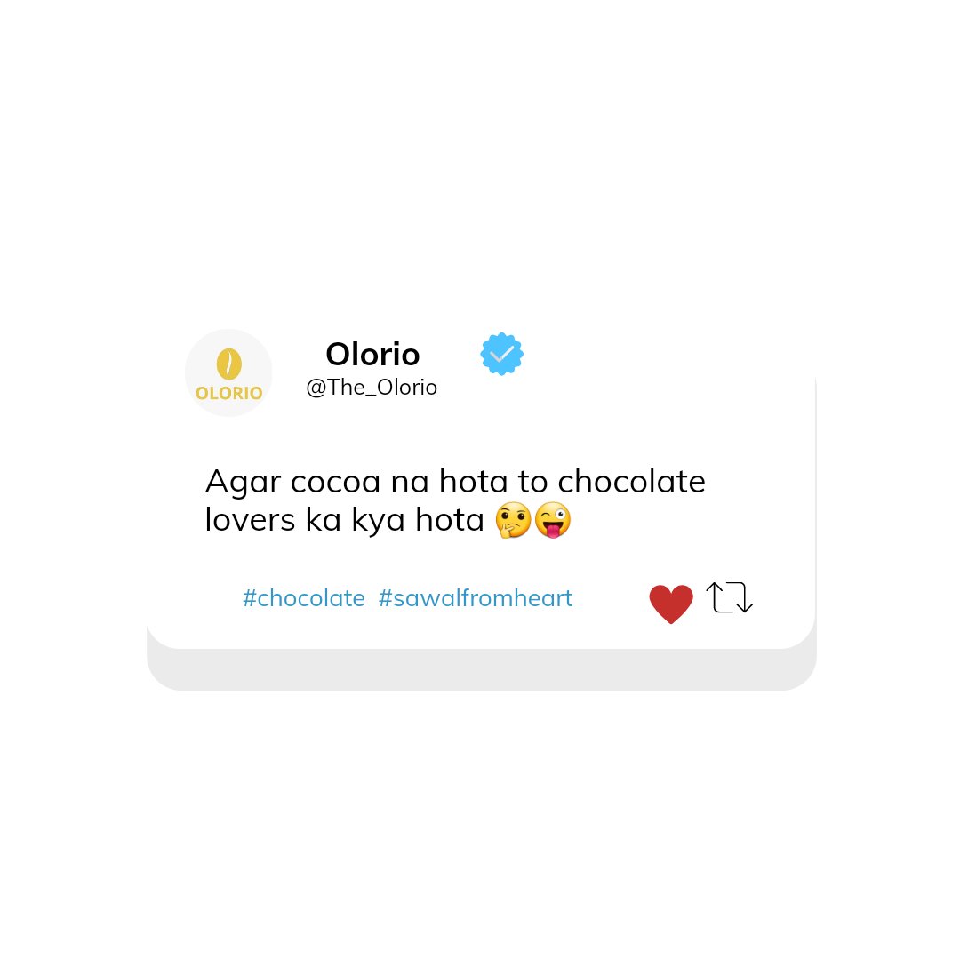 Koi baat nahi, aapka Olorio naya alternative laata❤😎
.
.
.
.
.
#chocolate 
#DailyDose #tweet100 
#Trending #reposting